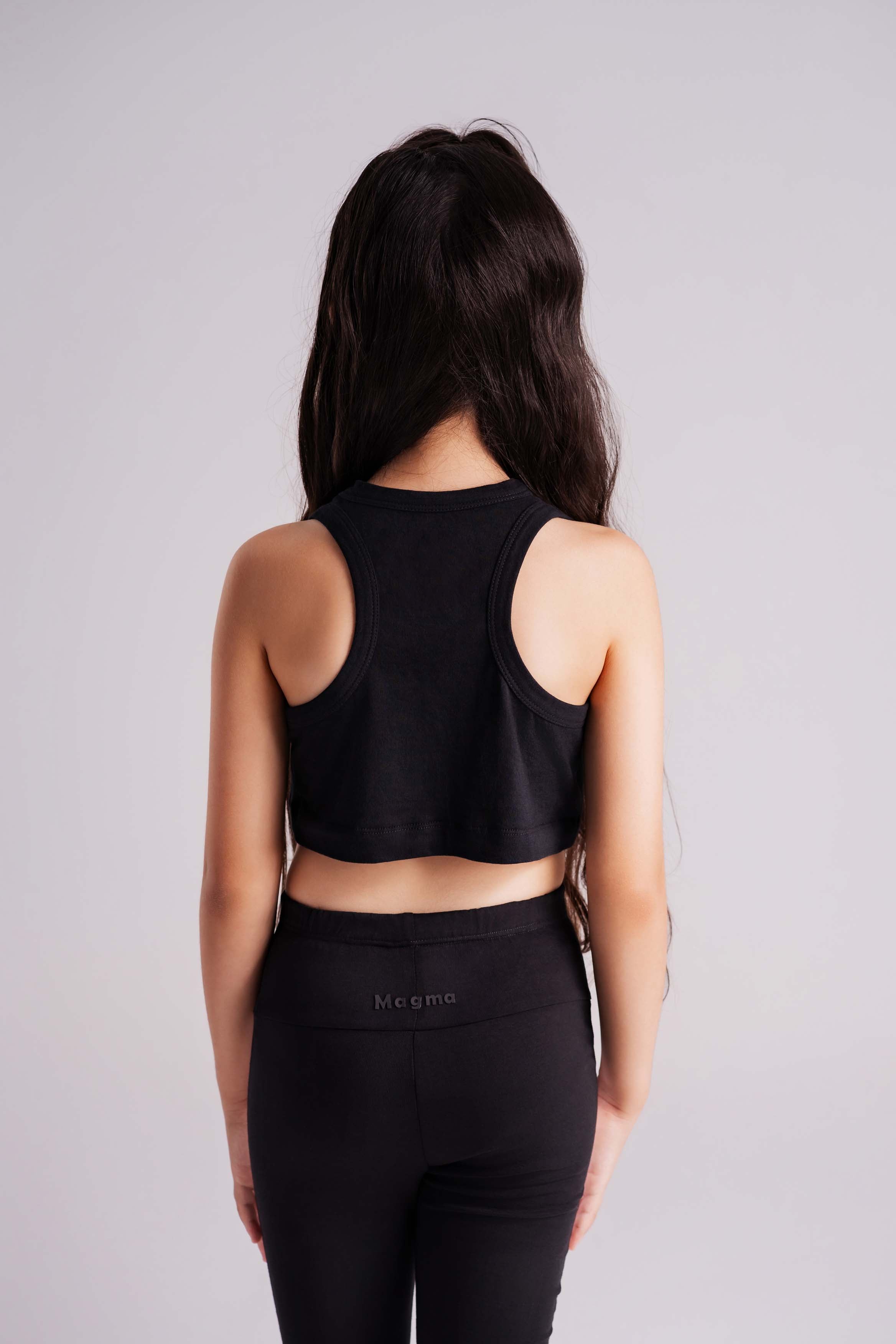 Girls Essential Crop Tank