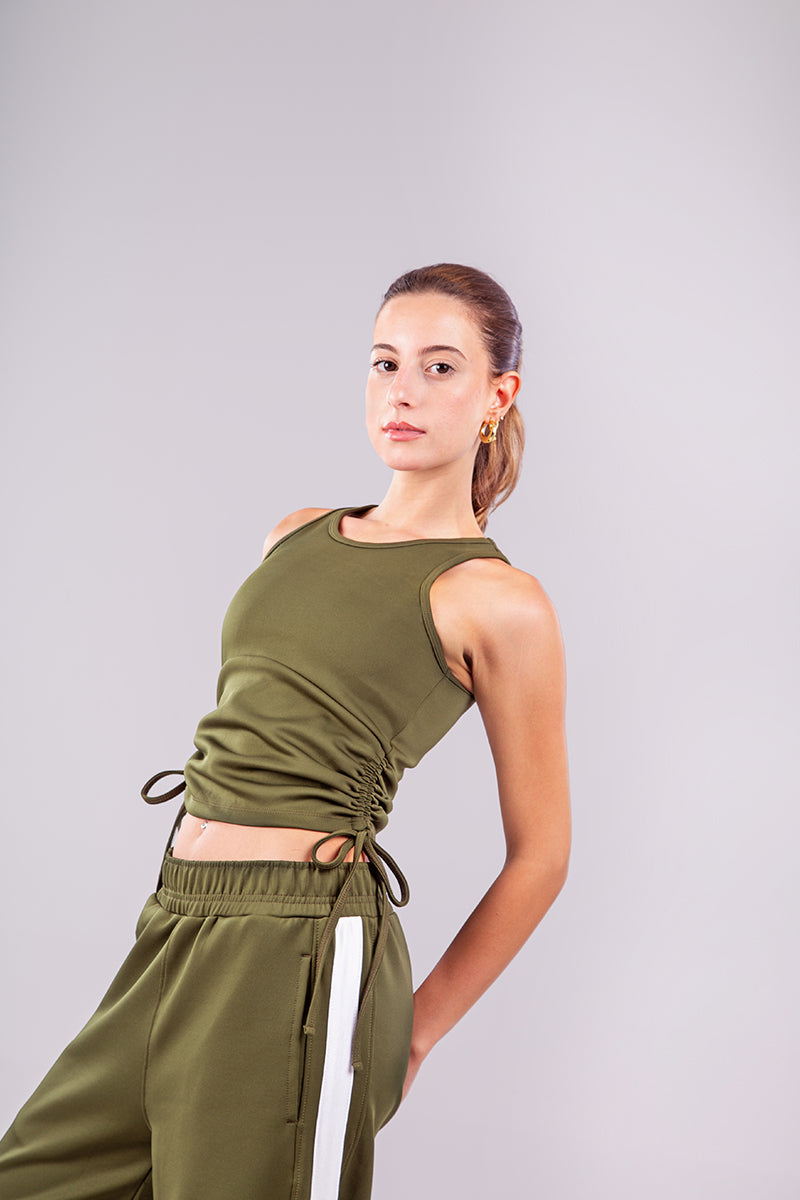 Motion Drawstring Crop Top